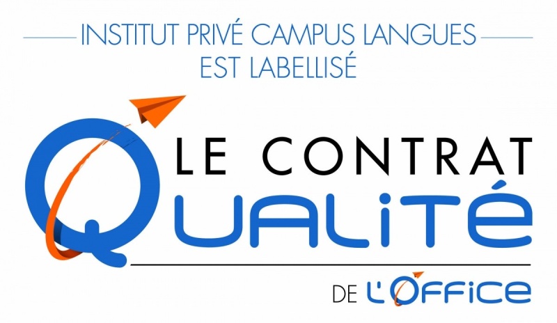 Illustration - Institut privé Campus Langues est labellisé Le contrat Qualité de l'Office
